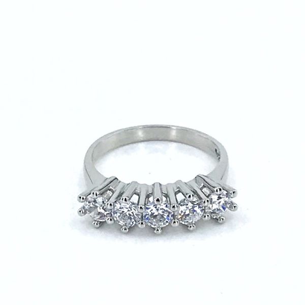 Pırlanta İşçilik Orijinal Swarovski Beştaş Gümüş Yüzük