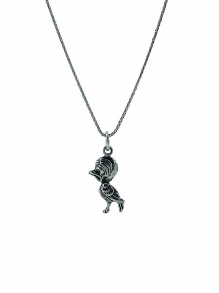 60 cm Uzun Zincir Ağaçkakan woodpecker 925 Gümüş Kolye