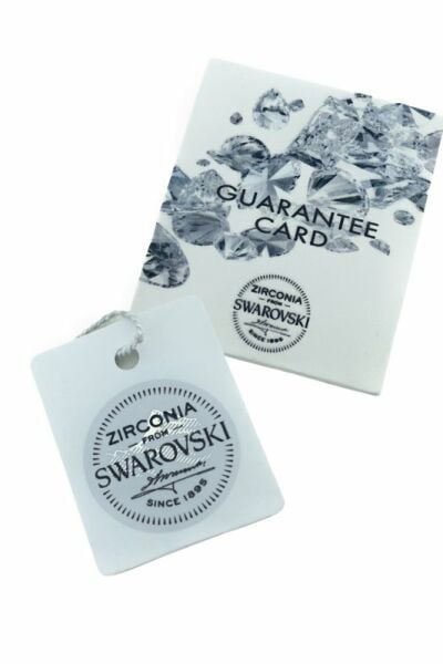 Swarovski Taşlı Sertifikalı Tek Yıldız 925 Gümüş Kolye