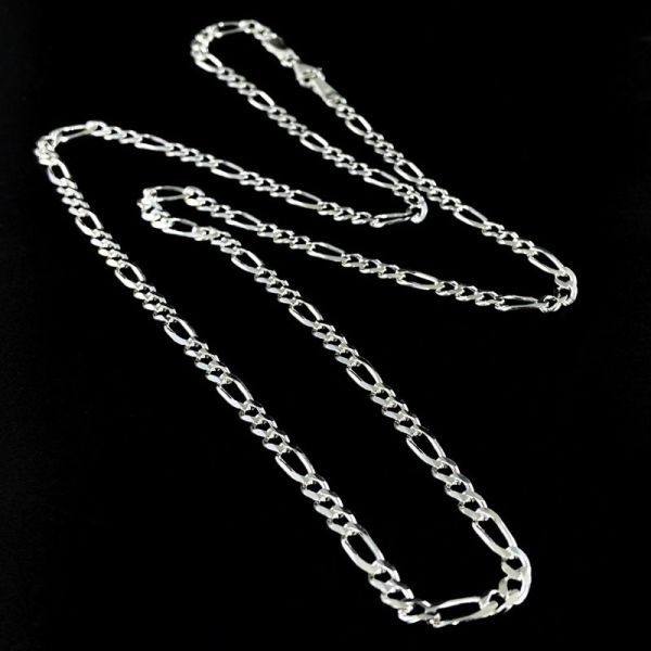Figaro Model 4 mm 12 gr En Popüler Erkek Zinciri Gümüş Kolye