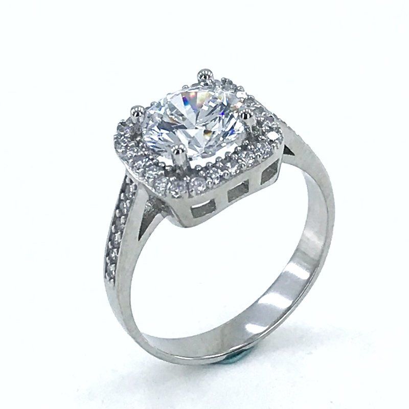 Swarovski 3.00 Karat Kare Tektaş Tasarım Yüzük