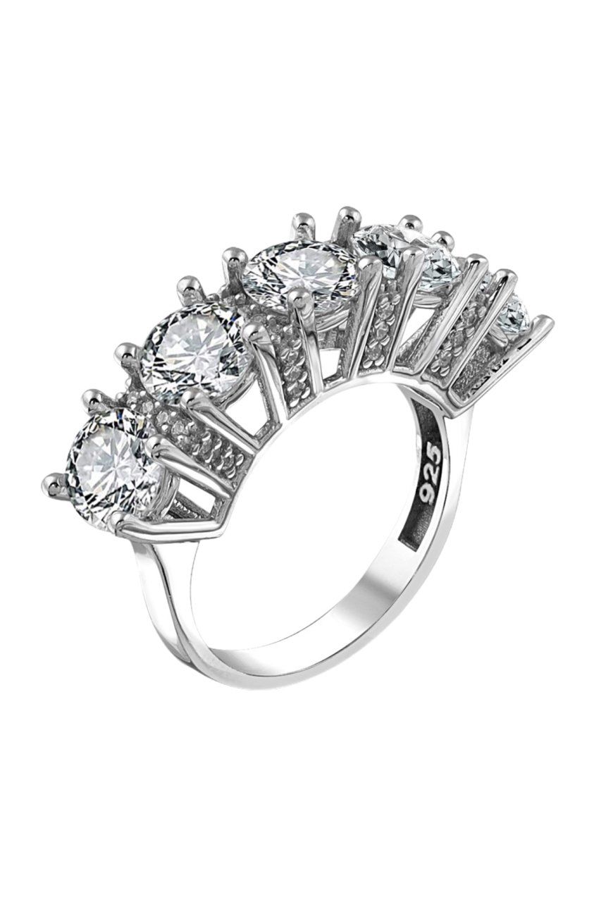 Orijinal Swarovski Taşlı Beştaş 925 Gümüş Yüzük