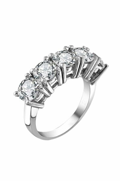 Orijinal Swarovski Pırlanta Modeli Beştaş 925 Gümüş Yüzük