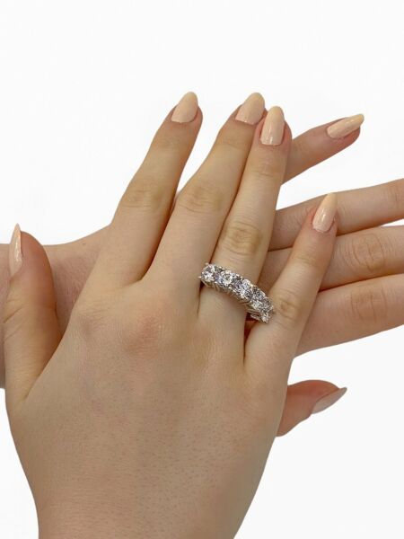 Orijinal Swarovski Pırlanta Modeli Beştaş 925 Gümüş Yüzük