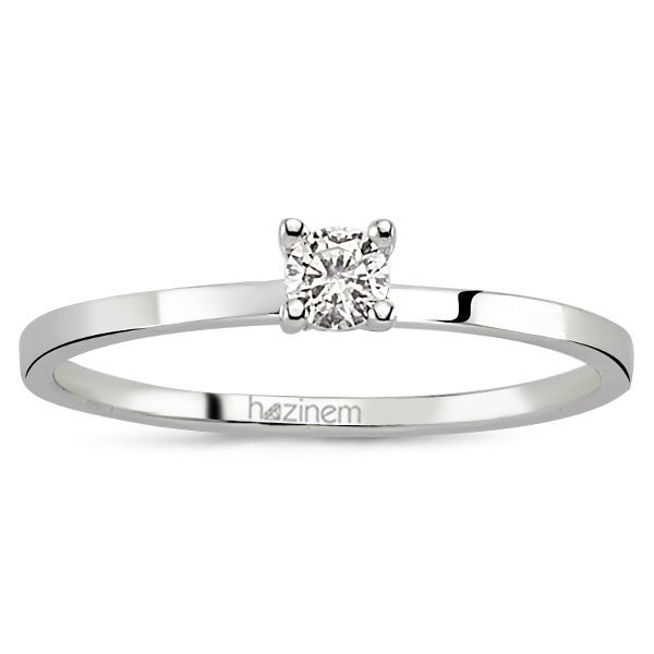 Tektaş Yüzük | 0,12 CT Pırlanta