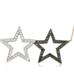 Pırlanta Doppio Kolye | Glamour By Miracles