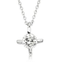 Pırlanta Tektaş Kolye | 0,10 CT