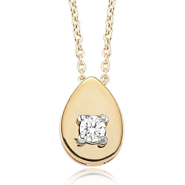 Pırlanta Tektaş Kolye | 0,06 CT