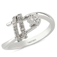 Tektaş Yüzük | 0,13 ve 0,14 CT Pırlanta