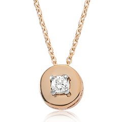 Pırlanta Tektaş Kolye | 0,06 CT