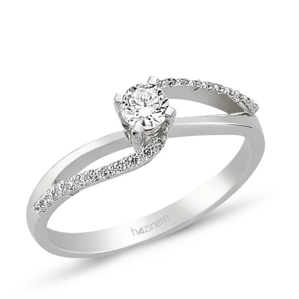Tektaş Yüzük | 0,23 CT ve 0,10 CT Pırlanta