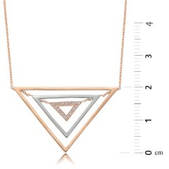 Pırlanta Triangle Kolye