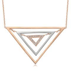Pırlanta Triangle Kolye