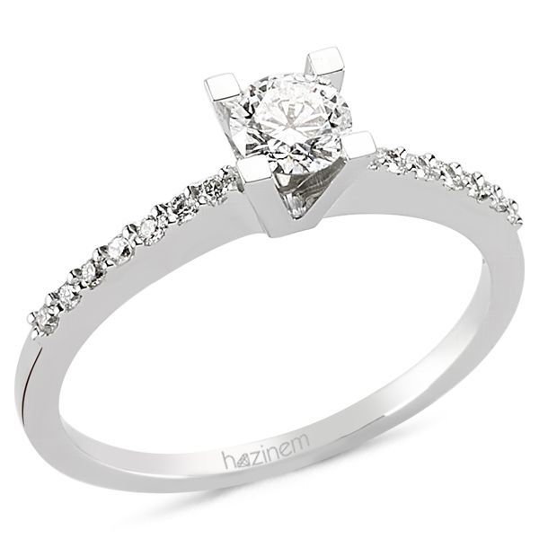 Tektaş Yüzük | 0.38 CT ve 0.12 CT Pırlanta
