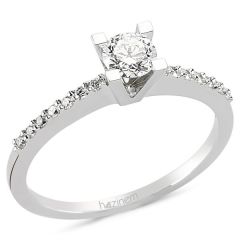 Tektaş Yüzük | 0.38 CT ve 0.12 CT Pırlanta