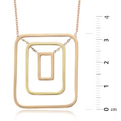 Altın Rectangle Kolye