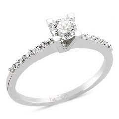 Tektaş Yüzük | 0.38 CT ve 0.12 CT Pırlanta