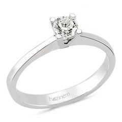 Tektaş Yüzük | 0,34 CT Pırlanta