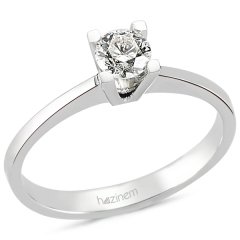 Tektaş Yüzük | 0.43 CT Pırlanta