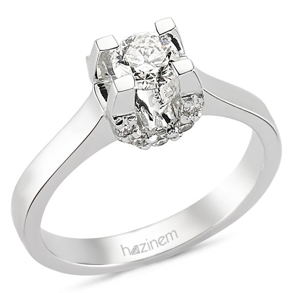 Tektaş Yüzük | 0,46 CT ve 0,17 CT Pırlanta