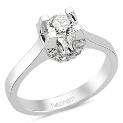 Tektaş Yüzük | 0,46 CT ve 0,17 CT Pırlanta