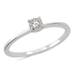 Tektaş Görünümlü Yüzük | 0,07 CT Pırlanta (ETKİSİ 0,15 CT)