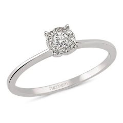 Tektaş Görünümlü Yüzük | 0.14 CT Pırlanta (ETKİSİ 0,40 CT)