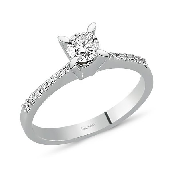Tektaş Yüzük | 0,30 CT ve 0,10 CT Pırlanta