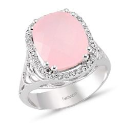 Pırlanta Pembe Quartz Yüzük