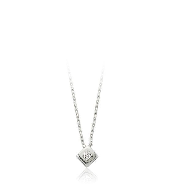 Pırlanta Tektaş Kolye | 0,04 CT