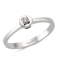 Pırlanta Tektaş Yüzük | 0,04 CT