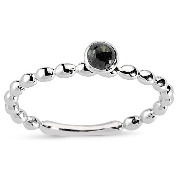 Tektaş Yüzük | 0,23 CT Siyah Elmas