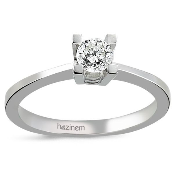 Tektaş Yüzük | 0,37 CT Pırlanta