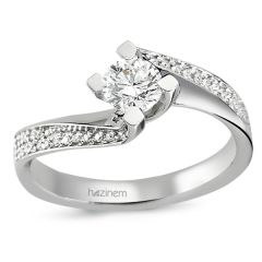 Tektaş Yüzük | 0,51 CT ve 0,10 CT Pırlanta