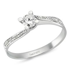 Tektaş Yüzük | 0,25 CT ve 0,09 CT Pırlanta