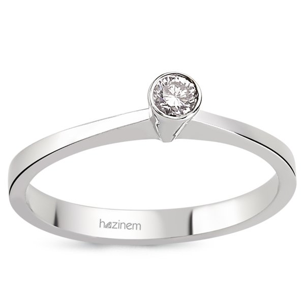 Tektaş Yüzük | 0,12 CT Pırlanta