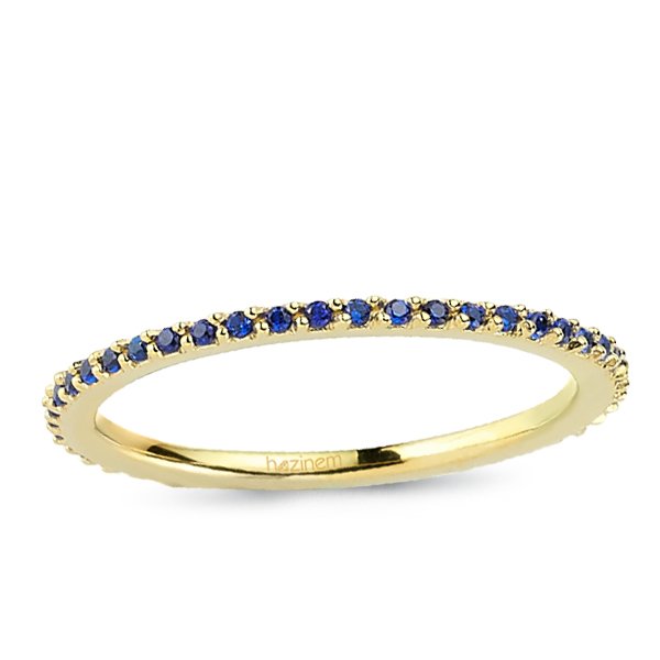 Tamtur Safirli Alyans | 0,32 CT Safir