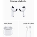 Apple AirPods 3.Nesil Bluetooth Kulaklık MME73TU/A (Apple Türkiye Garantili)