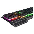 Rampage KB-RX92 Commander Full RGB Ledli USB 2*USB Hub Oyuncu US Layout Multimedia Aluminyum Mekanik Klavye