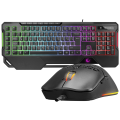 Rampage KM-R96 Elemental Siyah Rgb Aydınlatmalı Q Oyuncu Klavye ve Mouse Gaming Set 7200DPI