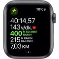 Apple Watch Seri 5 44mm GPS Space Grey Alüminyum Kasa ve Siyah Spor