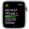 Apple Watch Seri 5 44mm GPS Silver Alüminyum Kasa ve Beyaz Spor Kordon