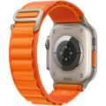 Apple Watch Ultra Gps + Cellular, 49MM Titanium Case With Orange Alpine Loop- small MNHH3TU/A