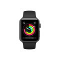 Apple Watch Seri 3 GPS 42 mm Uzay Grisi Alüminyum Kasa ve Siyah Spor