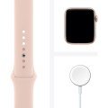 Apple Watch SE 44mm GPS Gold Alüminyum Kasa ve Kum Pembesi Spor Kordon MYDR2TU/A