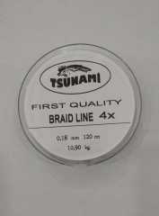 Tsunami 120mt 4x Braid Makara ip Misina 0,06 mm