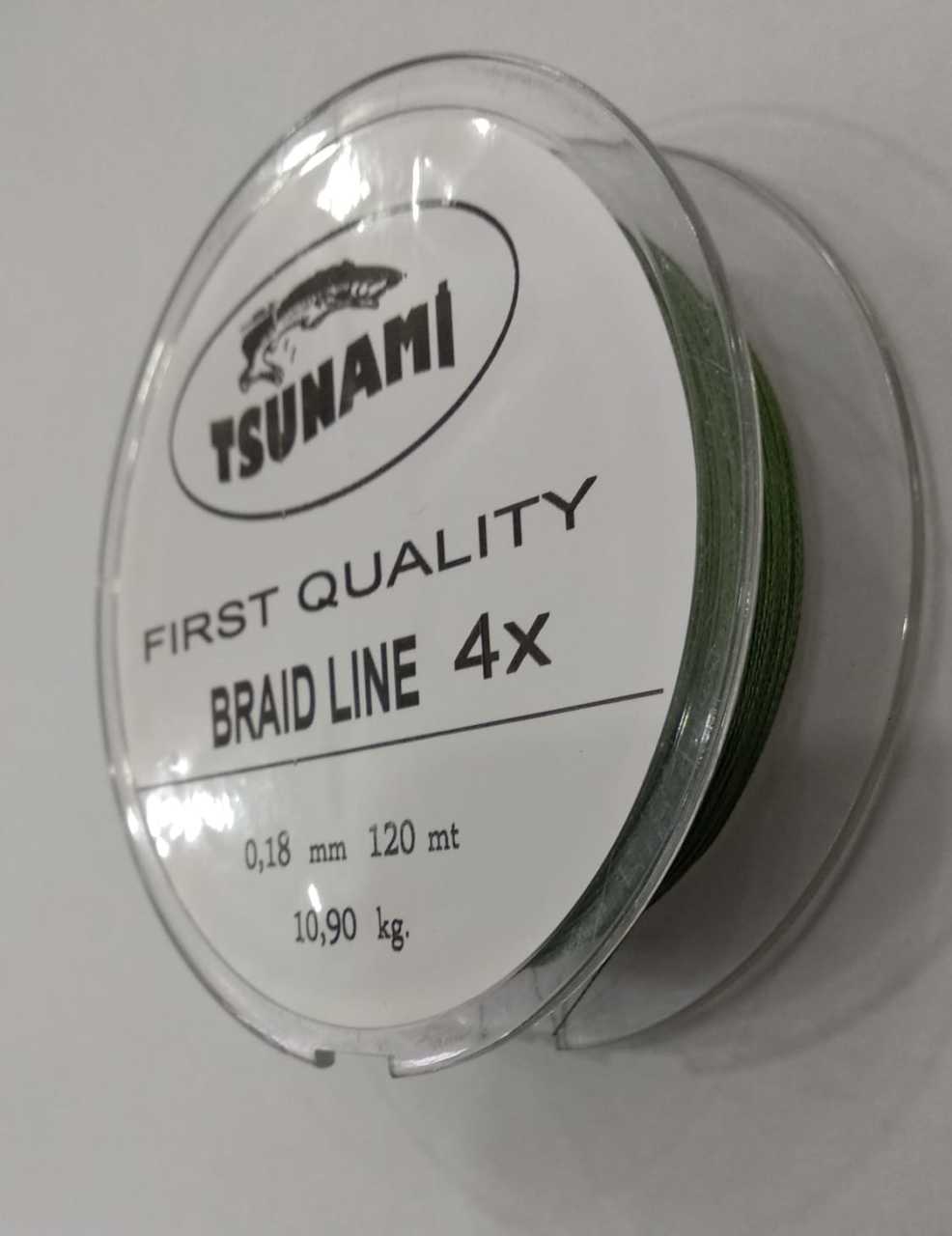 Tsunami 120mt 4x Braid Makara ip Misina 0,14 mm