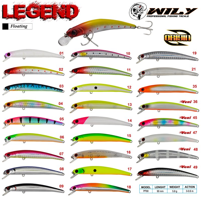 Wily Legend 9 cm Maket Balık 5.8 gr (0-0.6M)