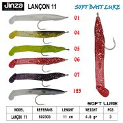 Jinza Lançon 110 mm 4.8 gr Silikon Yem