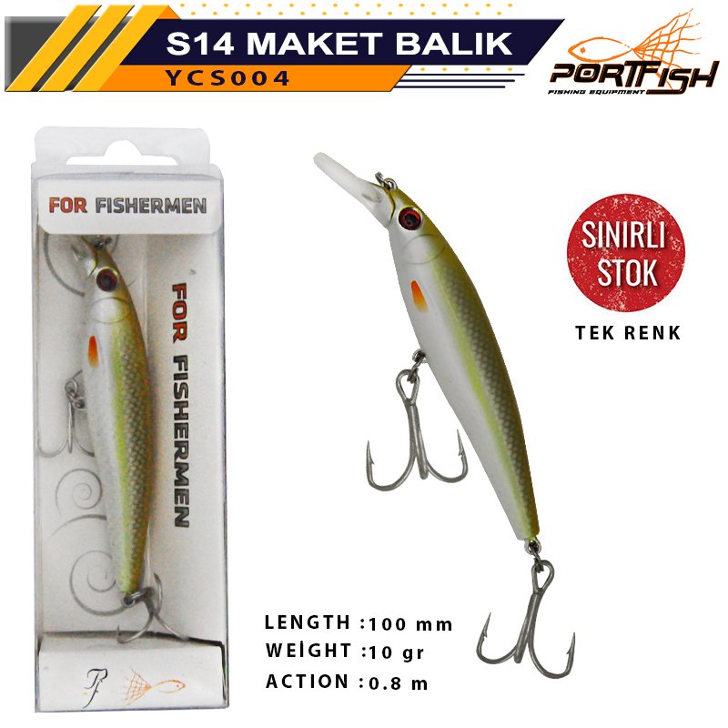 Portfish YCS004 - S14 Maket Balık 100mm 10gr